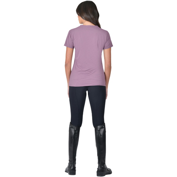 2026 WeatherBeeta Womens Relaxed Copper UV Short Sleeve Tee 1031199007 - Mauve Wine